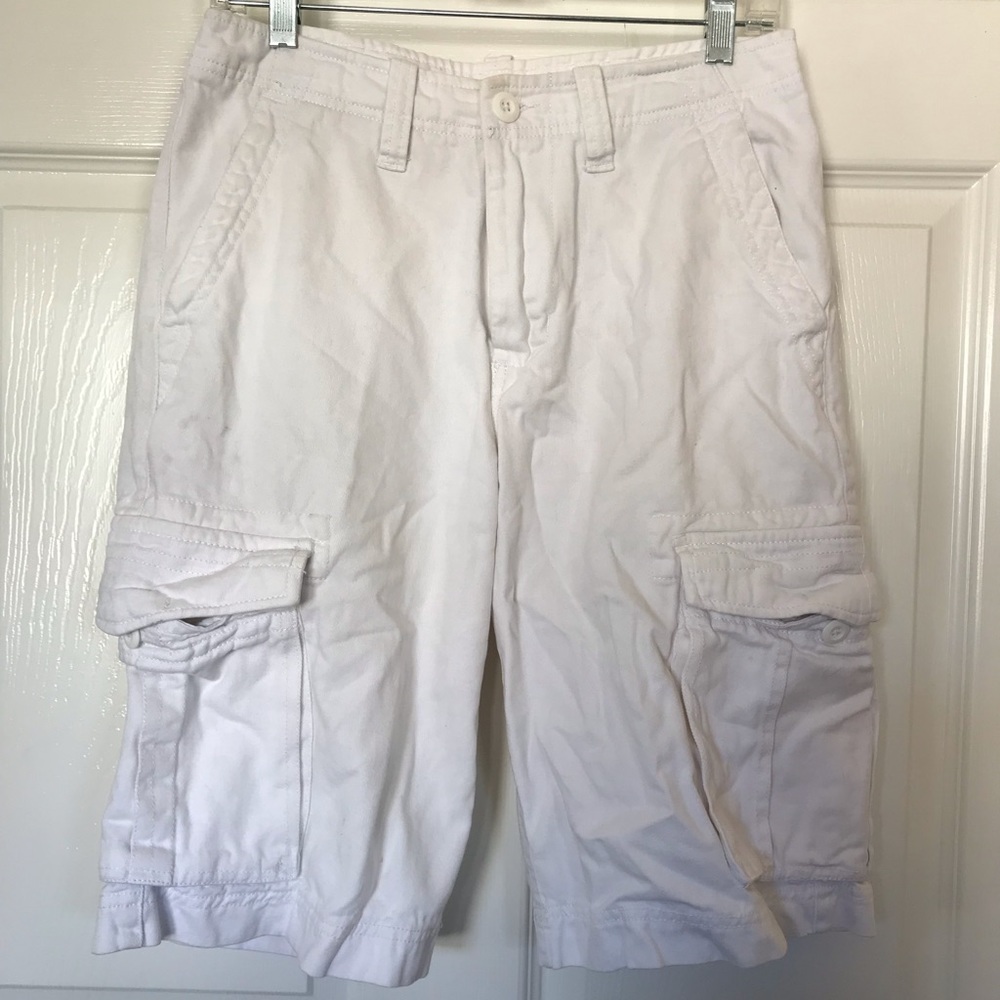 White cargo pants